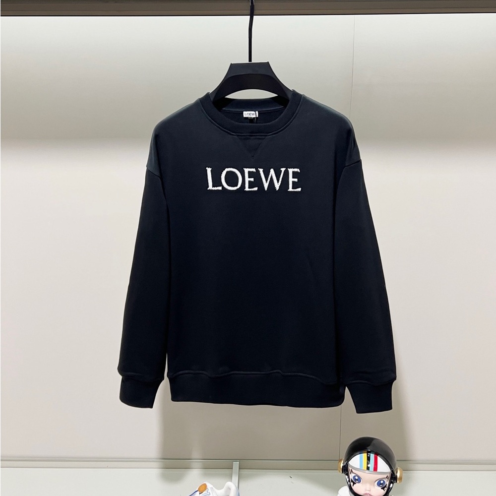 Loewe Black Crewneck Men's Sweater